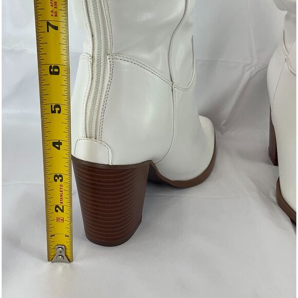 New Women Cowboy Knee High Boots wide C 71/2 - Picture 6 of 10
